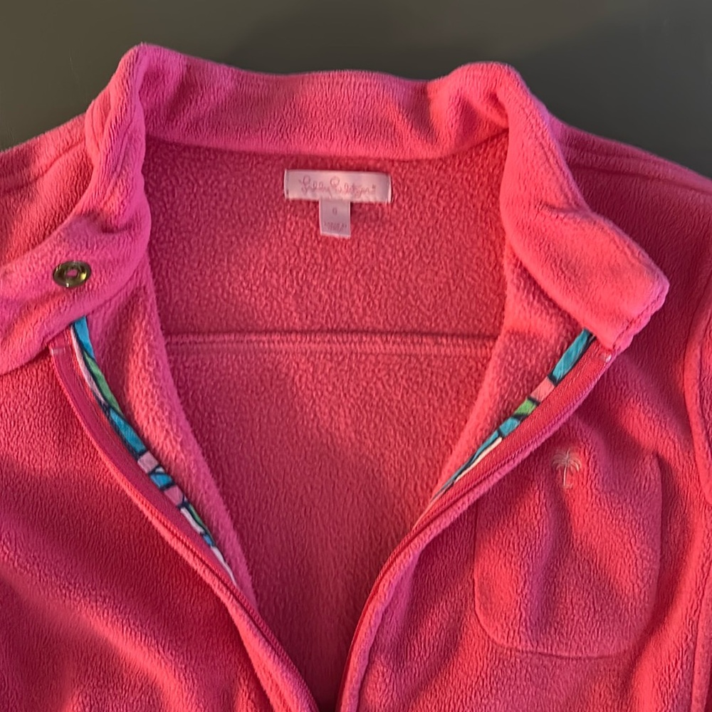 Lily Pulitzer Fleece Double Zip Jacket